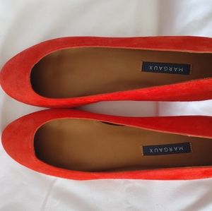 Women's Margaux Ballet Flat Red Size 10.5 Euro Sizing 41A
